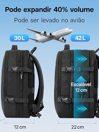 Romantic Crown Mochila de Viagem Expansivel Masculina Feminina, Mochila Para Notebook Executiva Impermeável Reforçada Cabo USB,Mochilas Trabalho Escola Viagens Presente